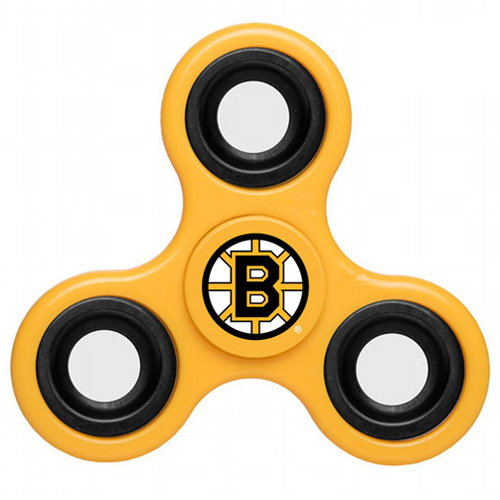 NHL Boston Bruins 3 Way Fidget Spinner D98 - Yellow